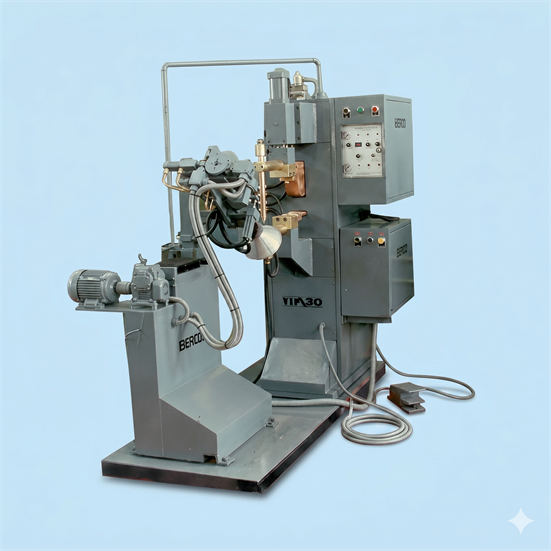 Spot welding machine for cream separators