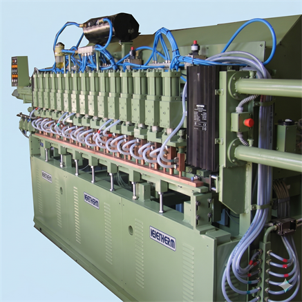 Ring butt welder for cage manufacturing plant
