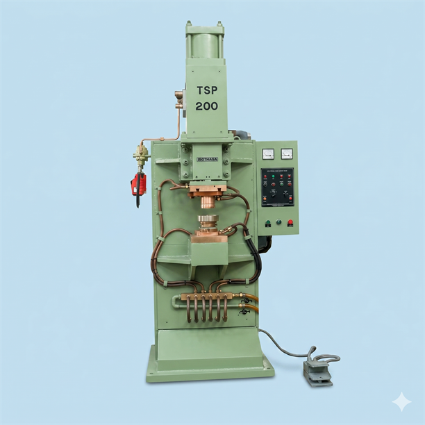 Low inertia projection welding machine