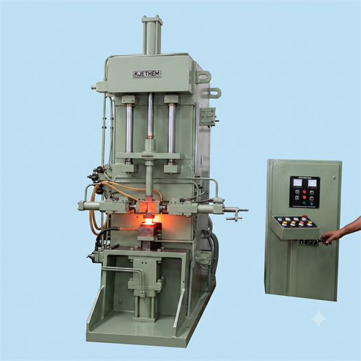 Vertical downward metal gathering machine
